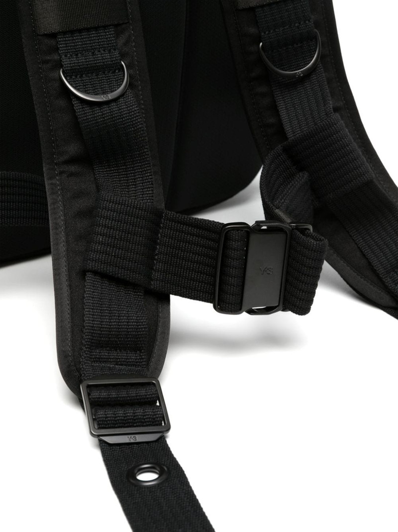 logo-embroidered padded backpack 4