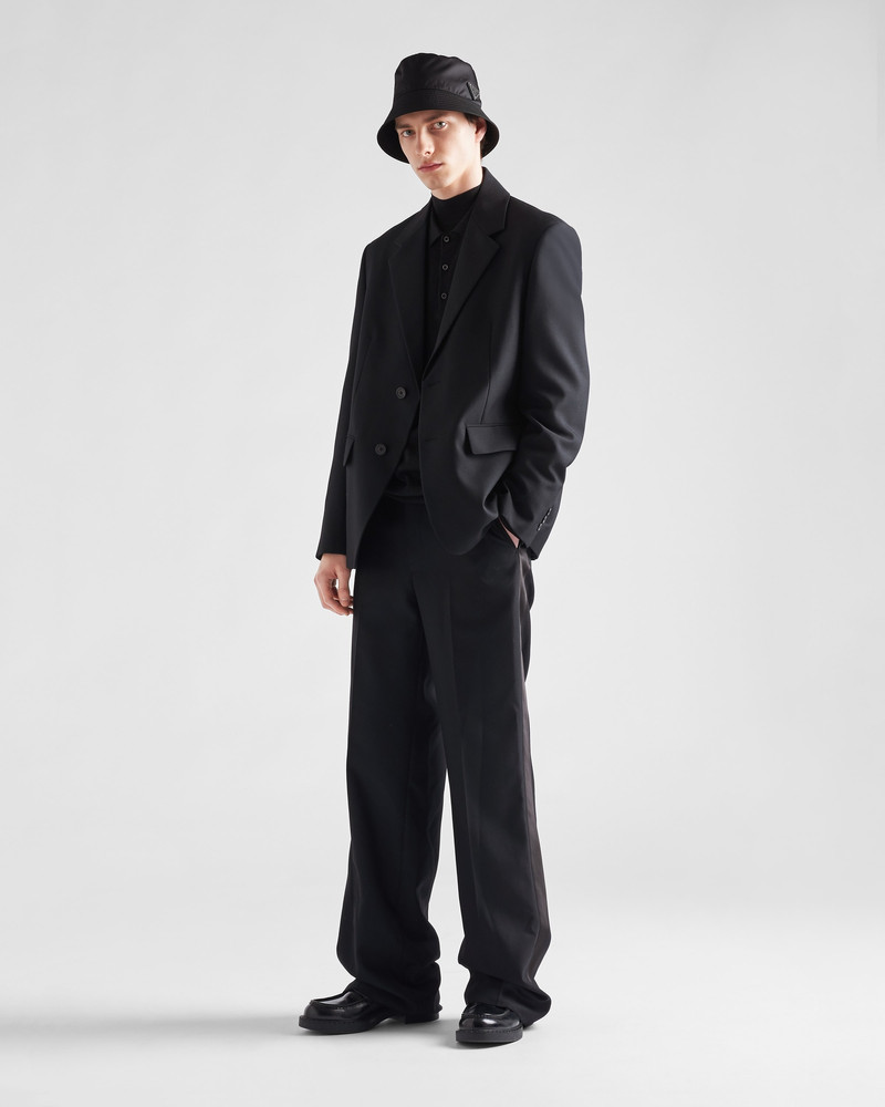 Prada Single-breasted wool blend jacket outlook
