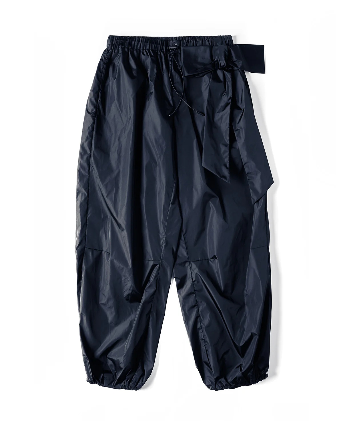 SIMONE ROCHA Gathered Track Trousers W/ Bow Detail Navy - 1