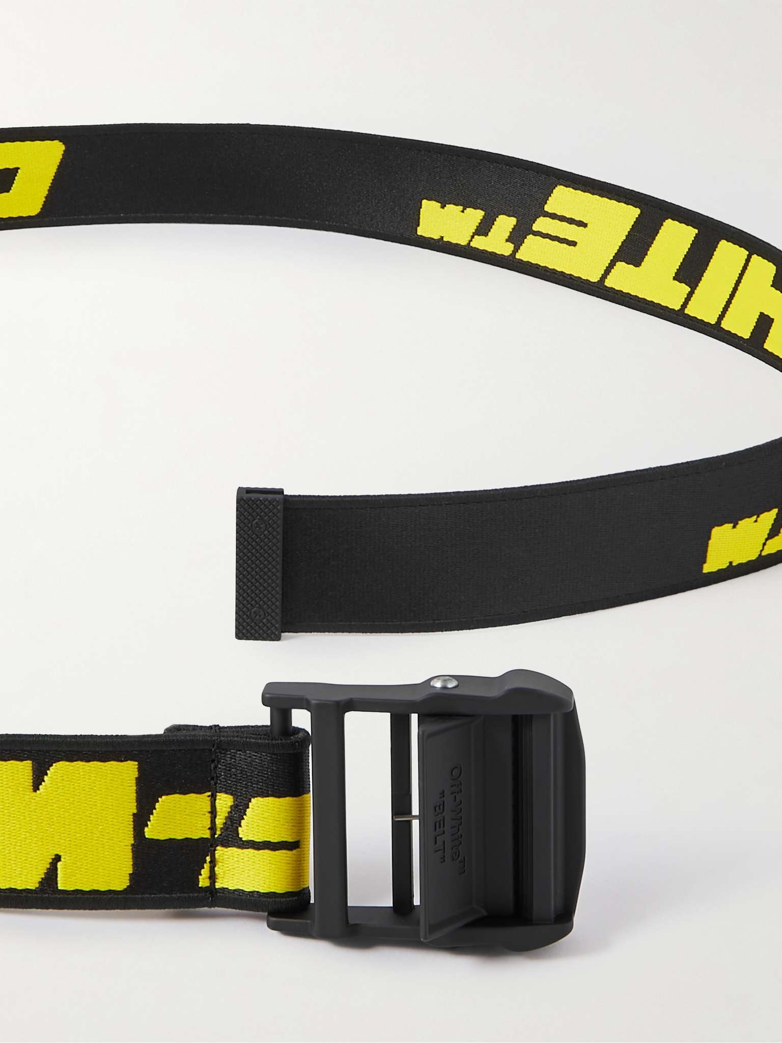 Off-White H35 double-pin leather belt - Black