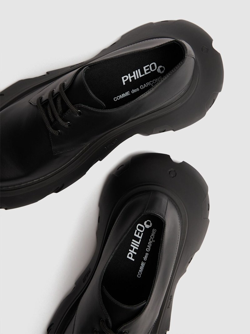 Phileo X CDG Derby Melted lace-up shoes 3
