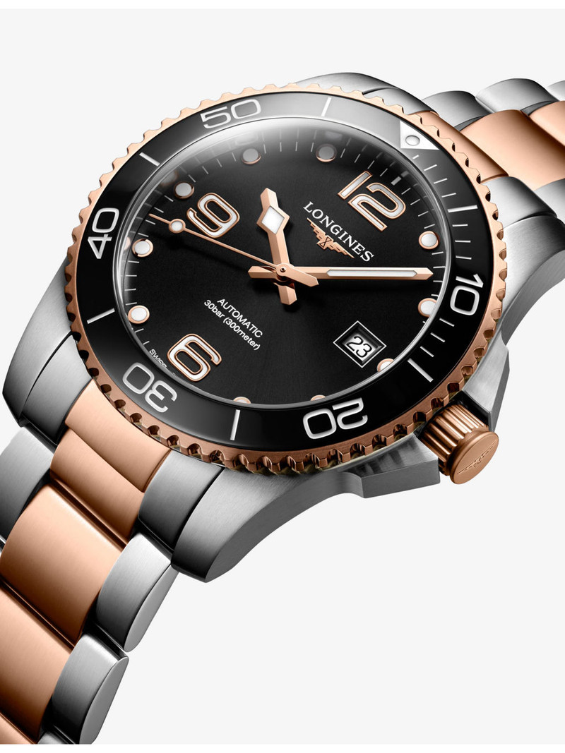 Longines L3.781.3.58.7 HydroConquest Stainless-Steel And Red PVD Coating Automatic Watch outlook