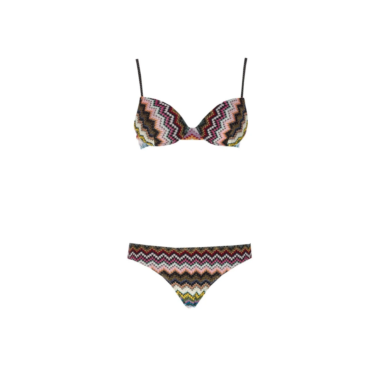 Missoni Women Zig Zag Pixel Effect Viscose Blades Balcony Bikini - 1