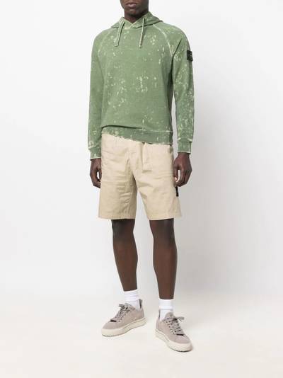 Stone Island logo-patch stretch-cotton shorts outlook