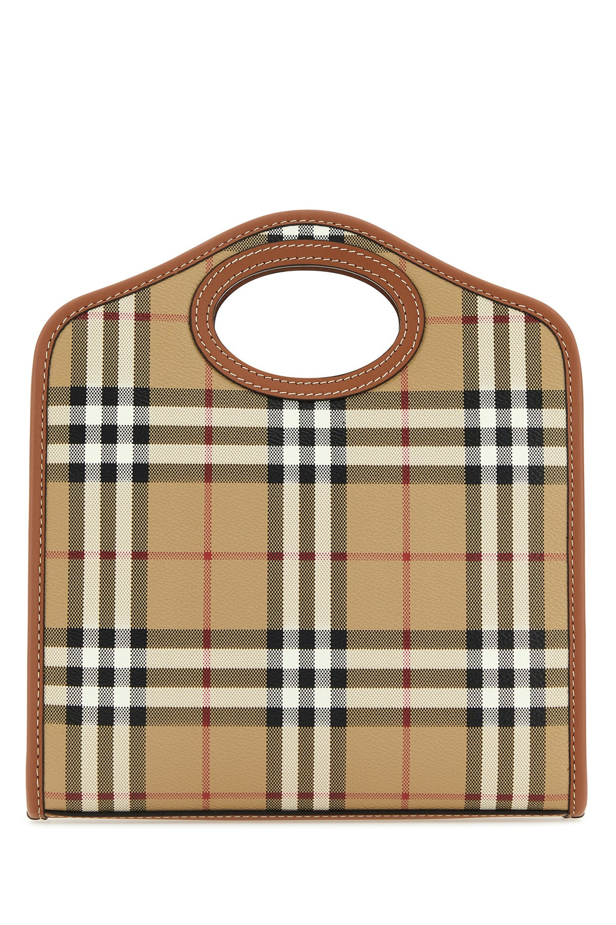 Printed canvas and leather mini Pocket handbag - 3