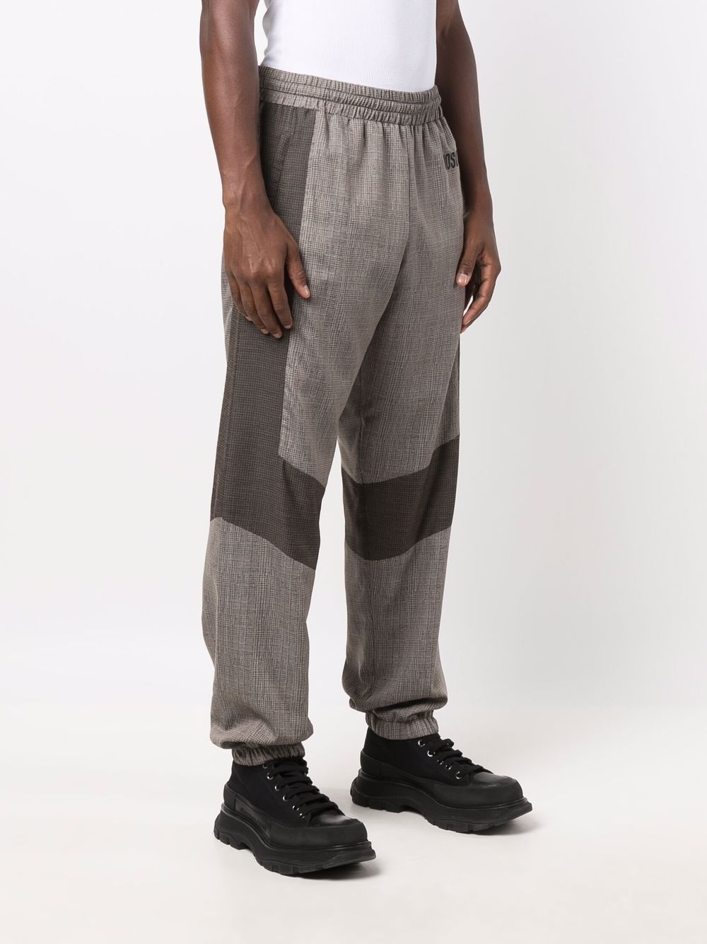 panelled cuffed trousers - 3