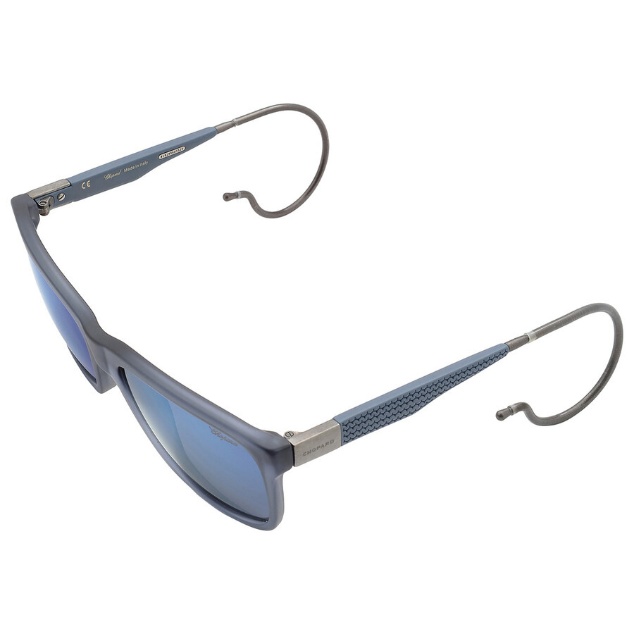Chopard Polarized Blue Square Men's Sunglasses SCH156M AGQB 57 - 5