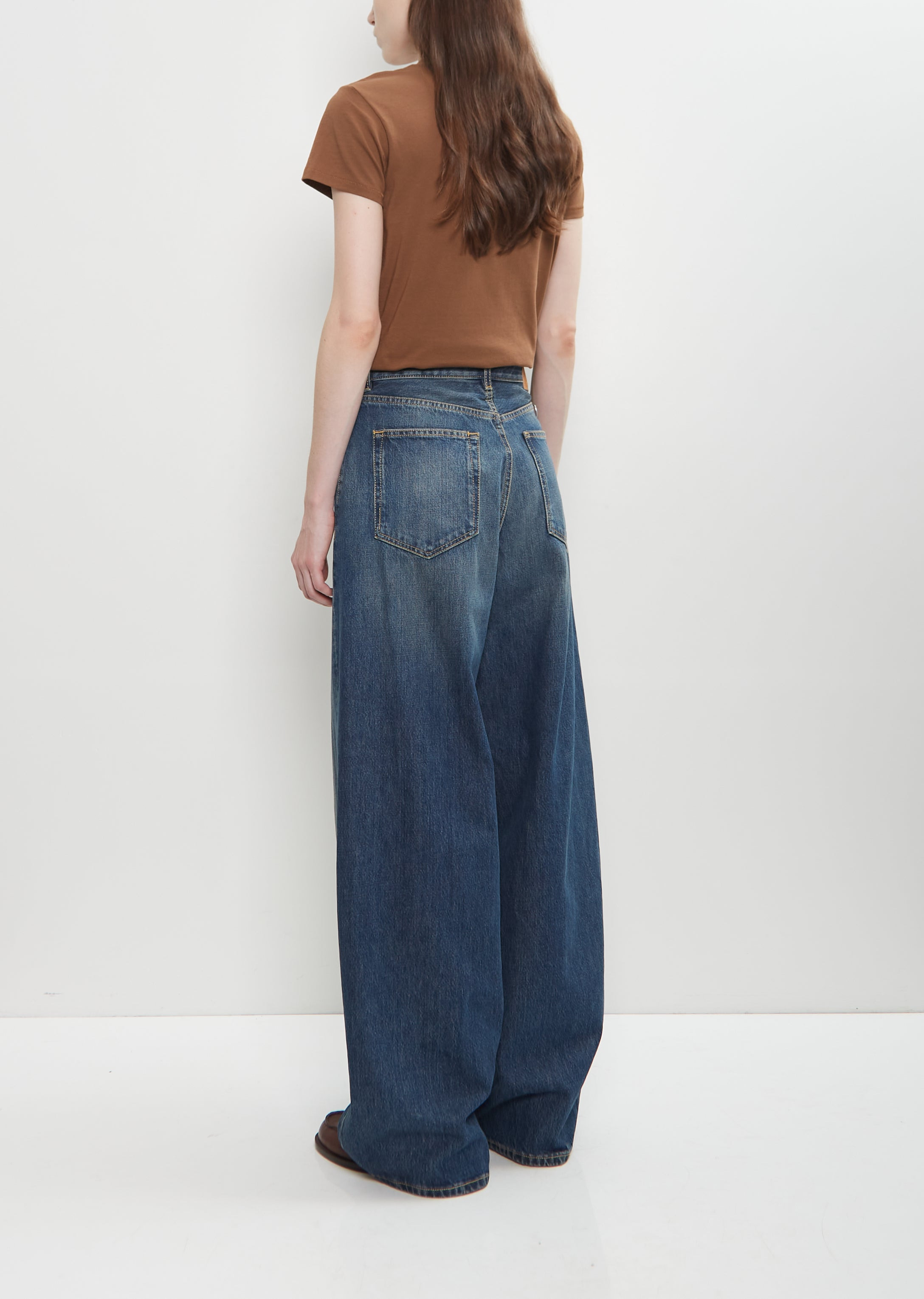 Cotton Denim Roomy Jean - 3
