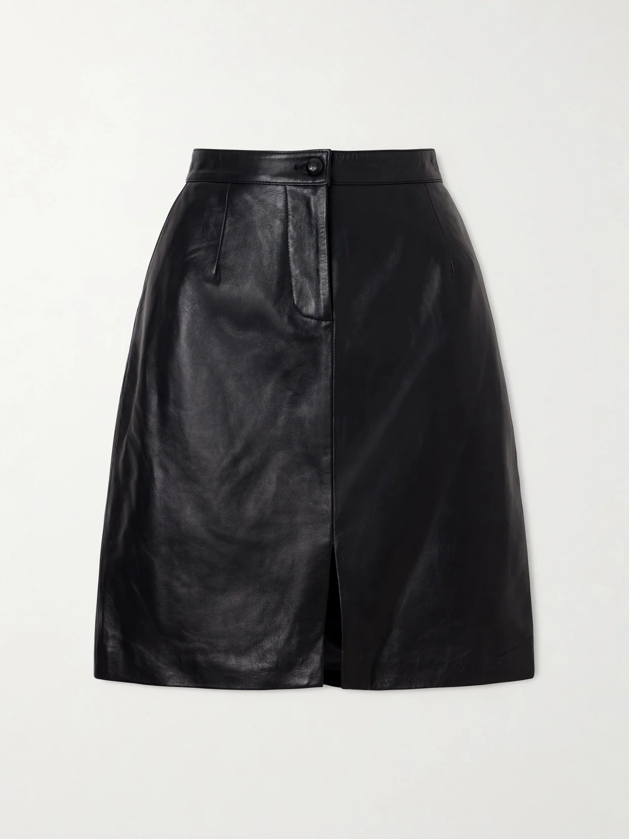 Popeye Leather Midi Skirt - 1