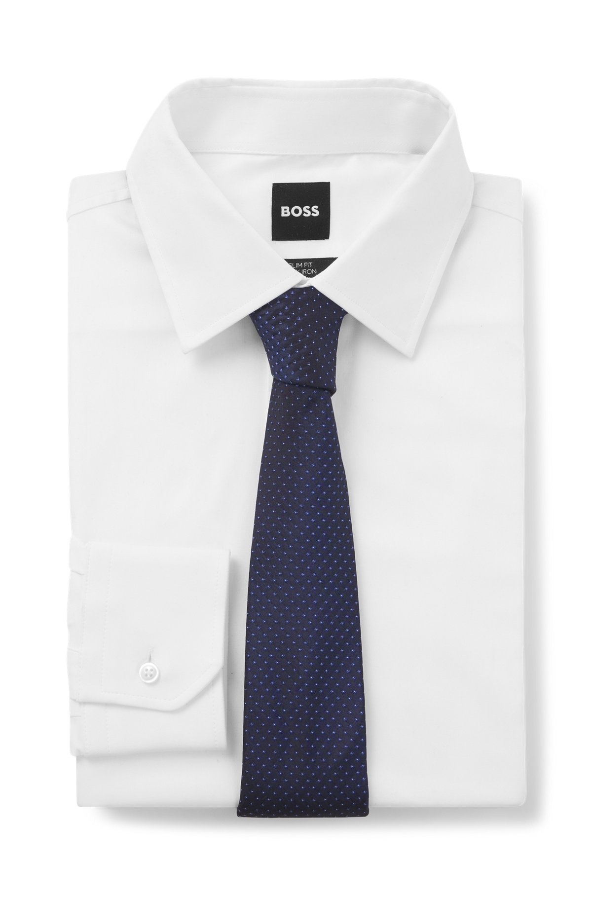 SILK TIE WITH JACQUARD PATTERN - 3
