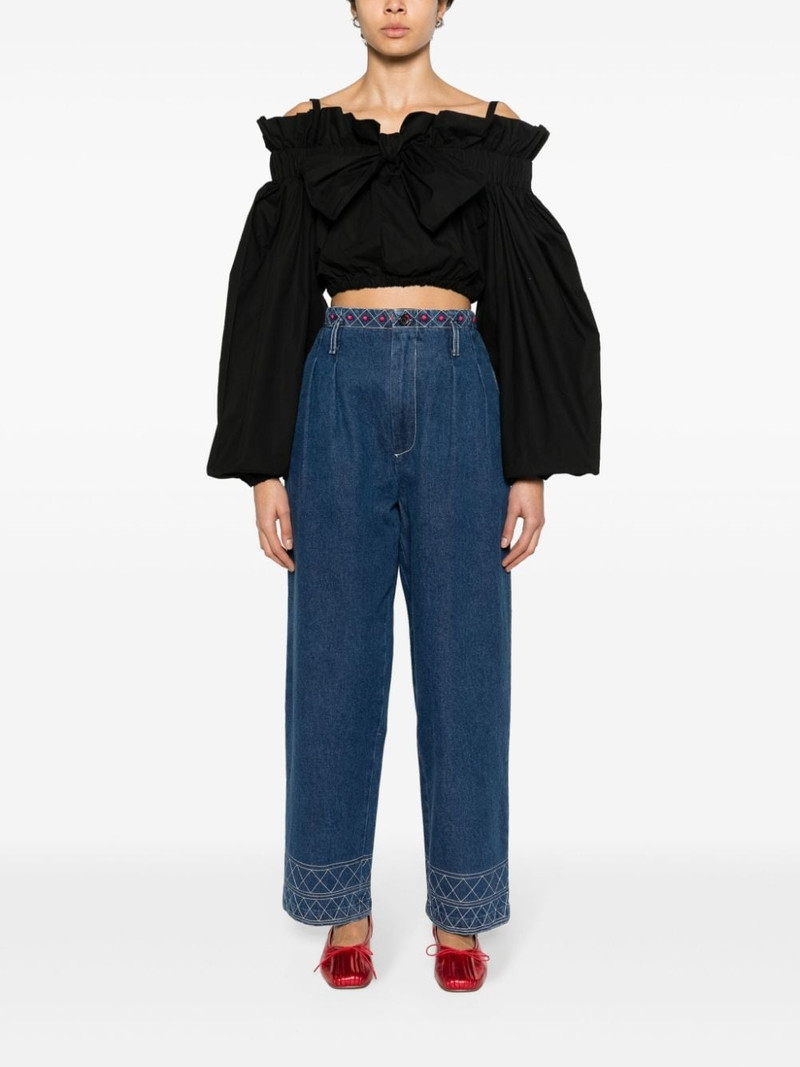 BODE Murray high-rise straight-leg jeans outlook