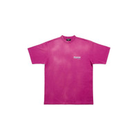 BALENCIAGA Political Campaign T-shirt Large Fit in Fushia