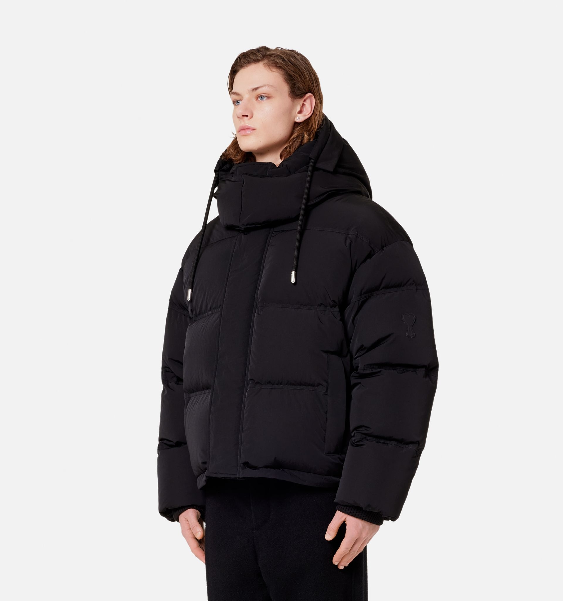 Down Jacket With Ami De Cœur Patch - 4