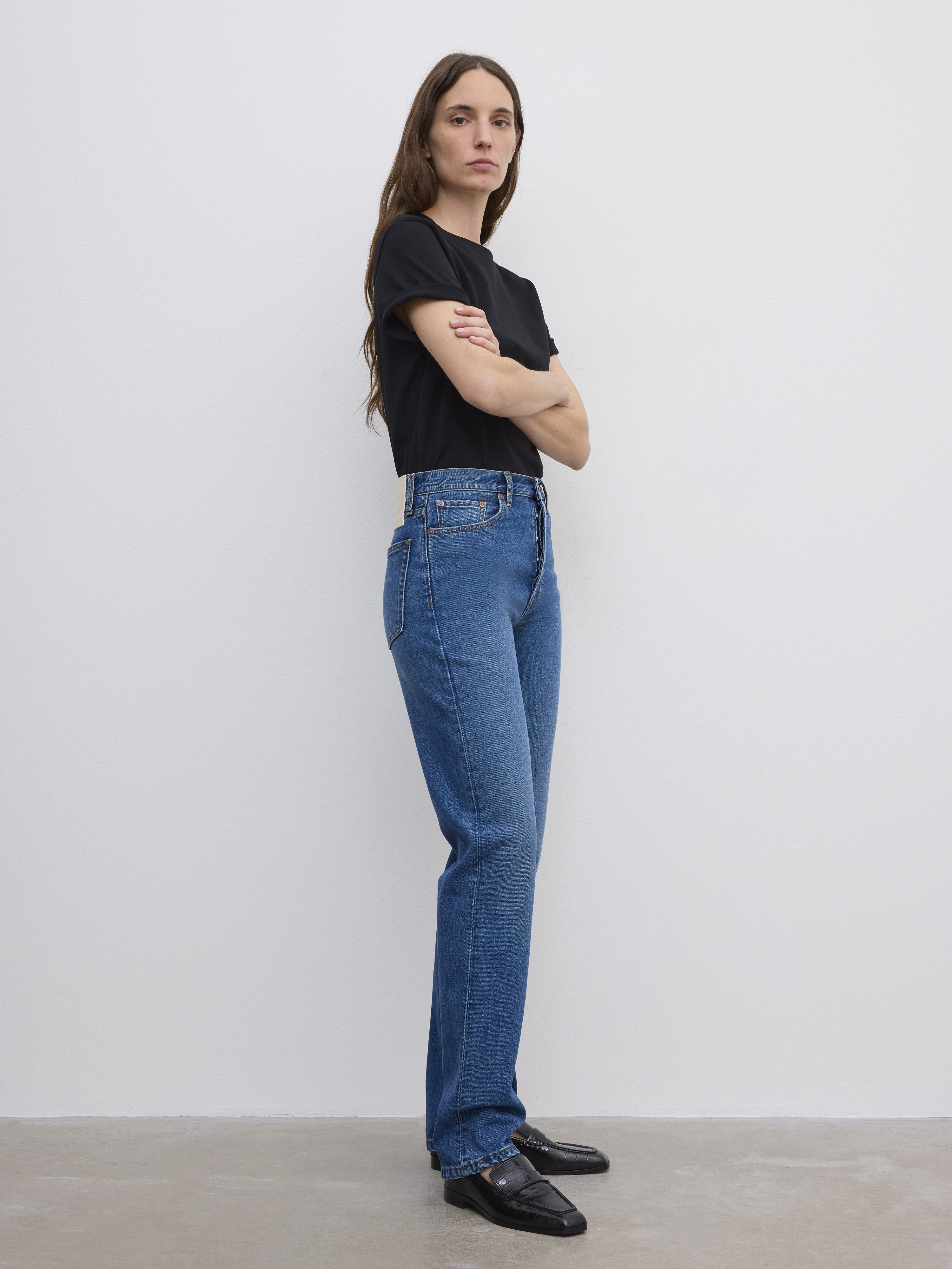 Straight Leg Denim - 5