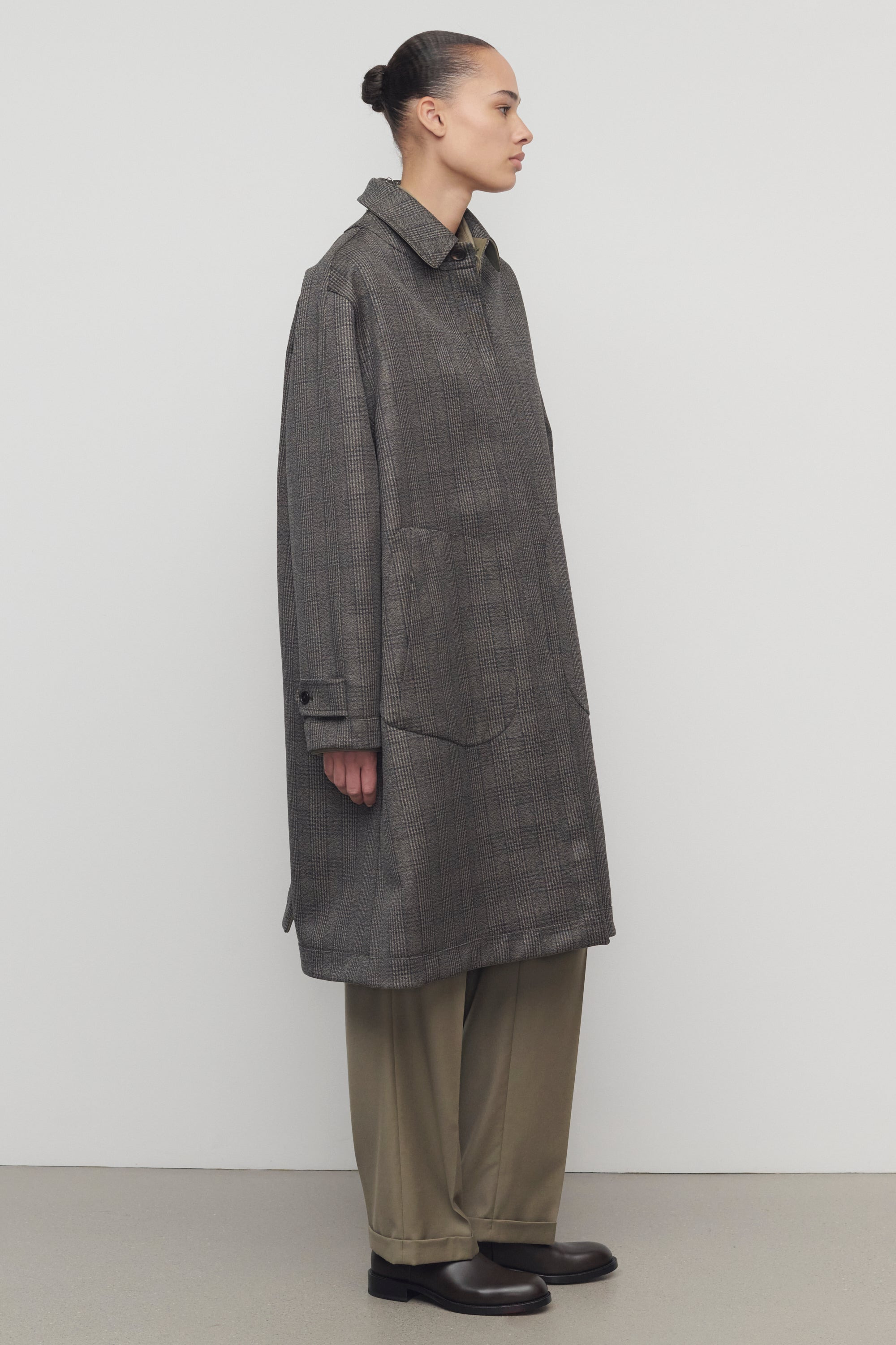 Palomar Coat in Virgin Wool and Silk - 4