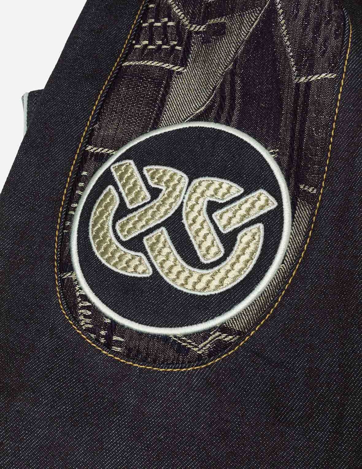 Patchwork Daicock Insert and Wheel Of Wisdom Embroidery Carrot Fit Jeans #2017 - 10
