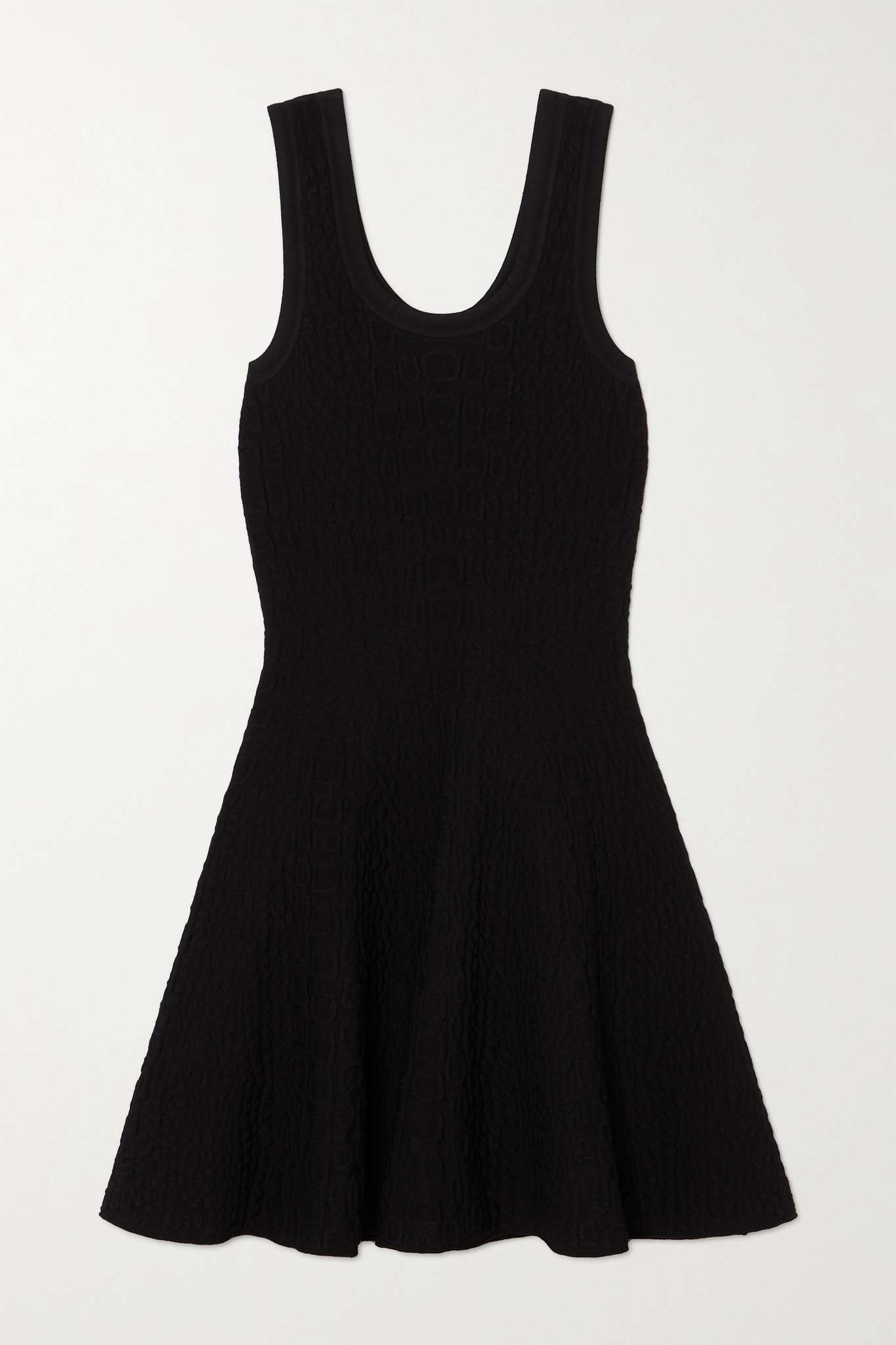 Archetypes pointelle-knit mini dress - 1