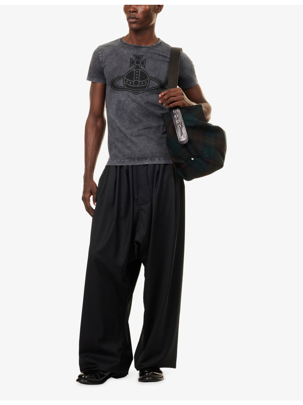 Balloon Drawstring-Waist Wool Trousers - 2