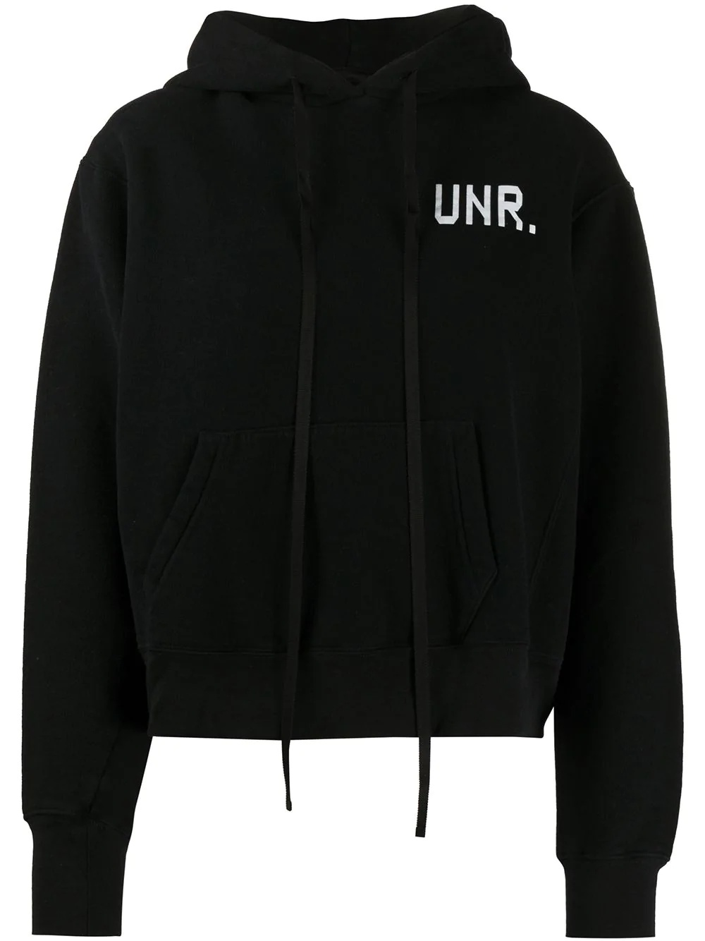 logo print hoodie - 1