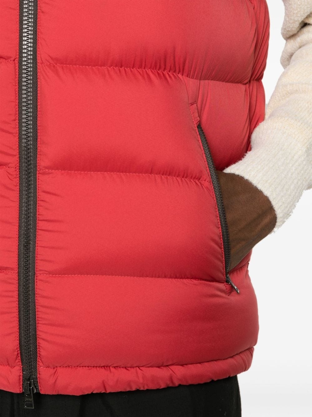 logo-plaque padded gilet - 5