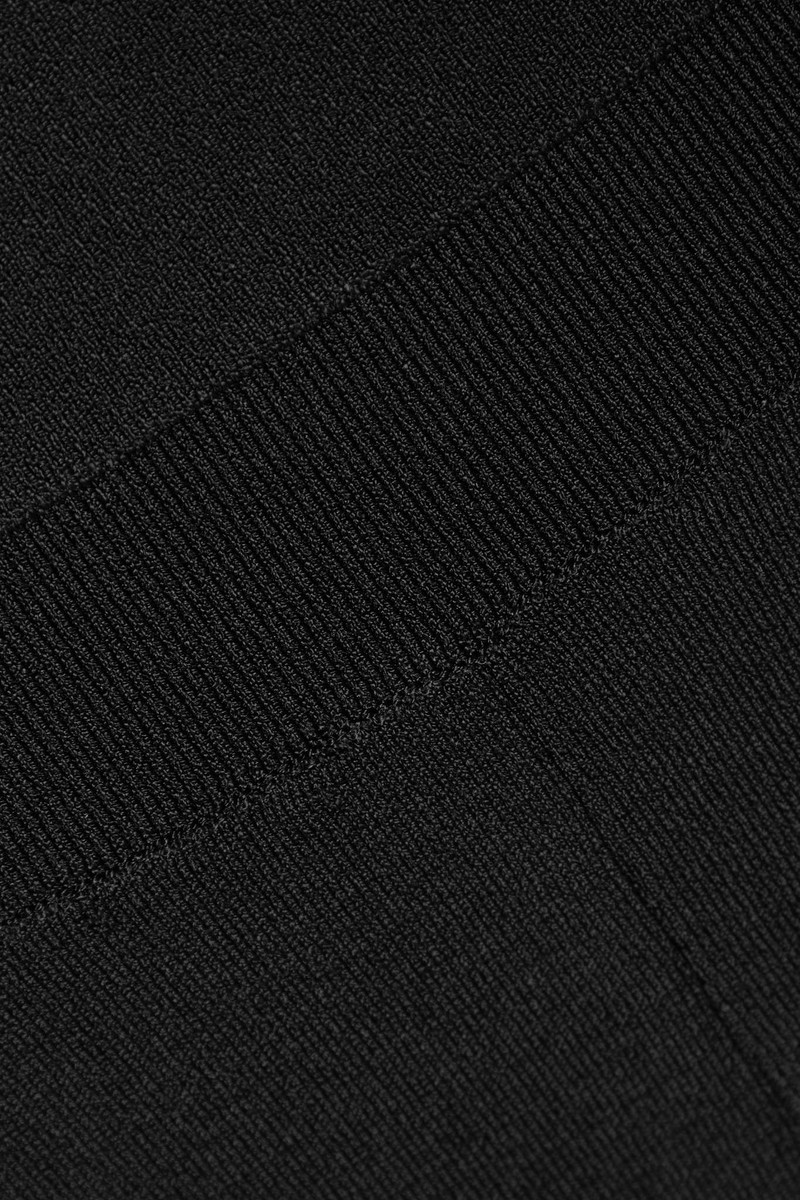 Layered stretch-knit flared pants 4