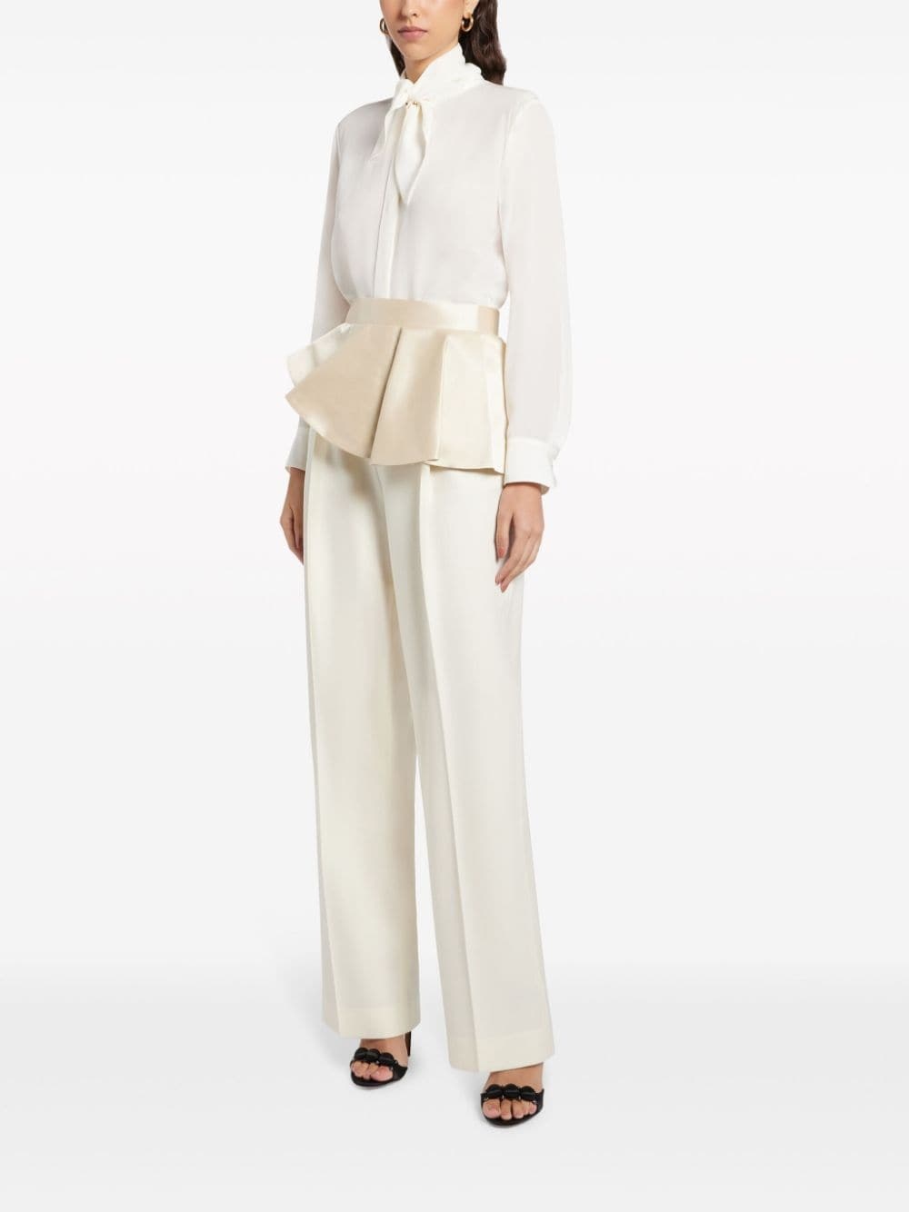 asymmetric ruffled belt - 2