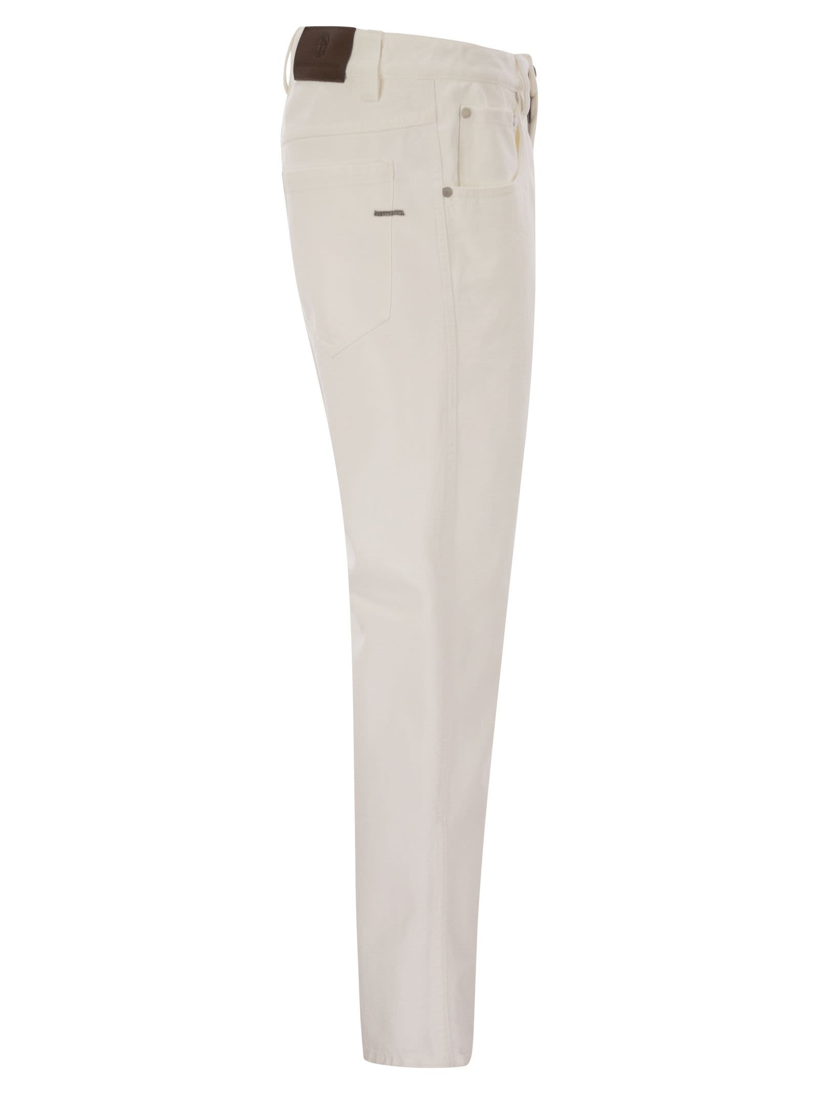 Brunello Cucinelli Women Cotton 5-Pocket Trousers - 3