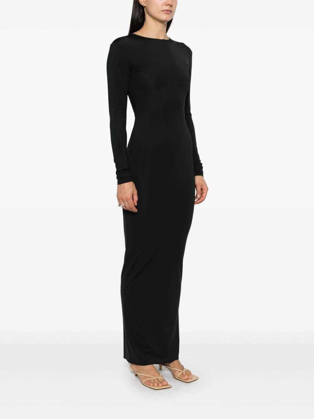 long-sleeve maxi dress - 3