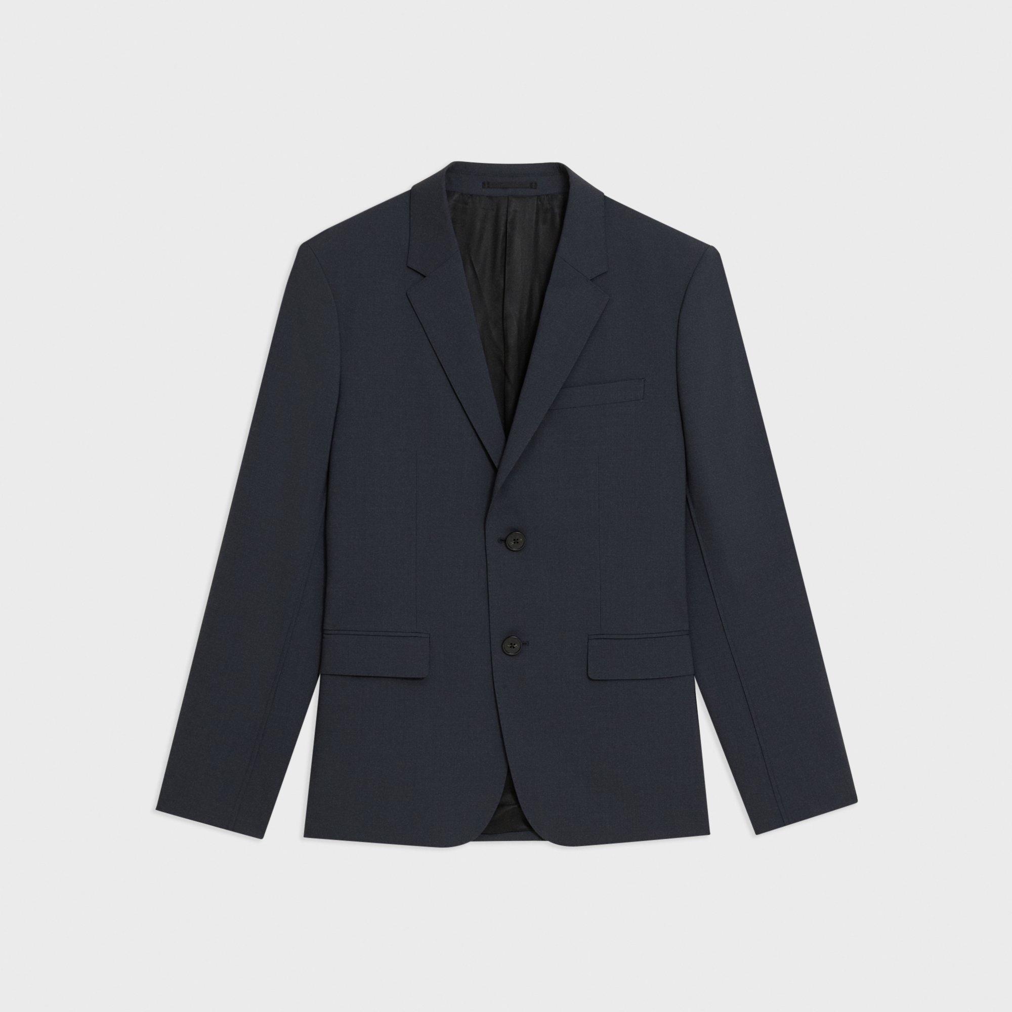 Virgin Wool Two-Button Blazer - 1