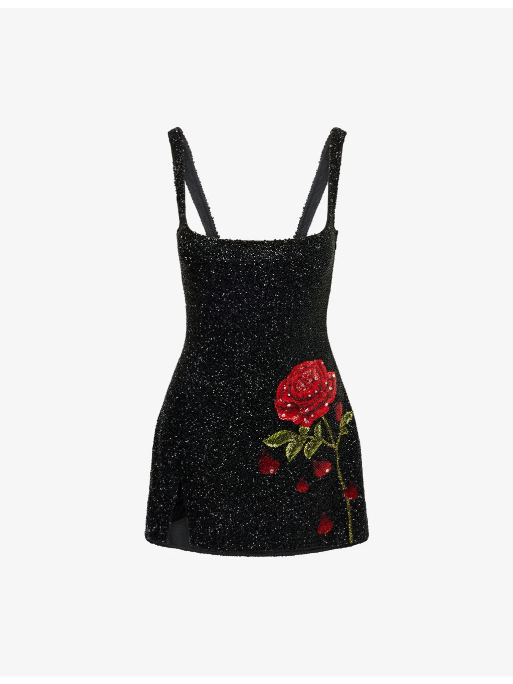 Harry Lambert for Clio Peppiatt x Disney Enchanted Rose Bead-Embellished Mini Dress - 1