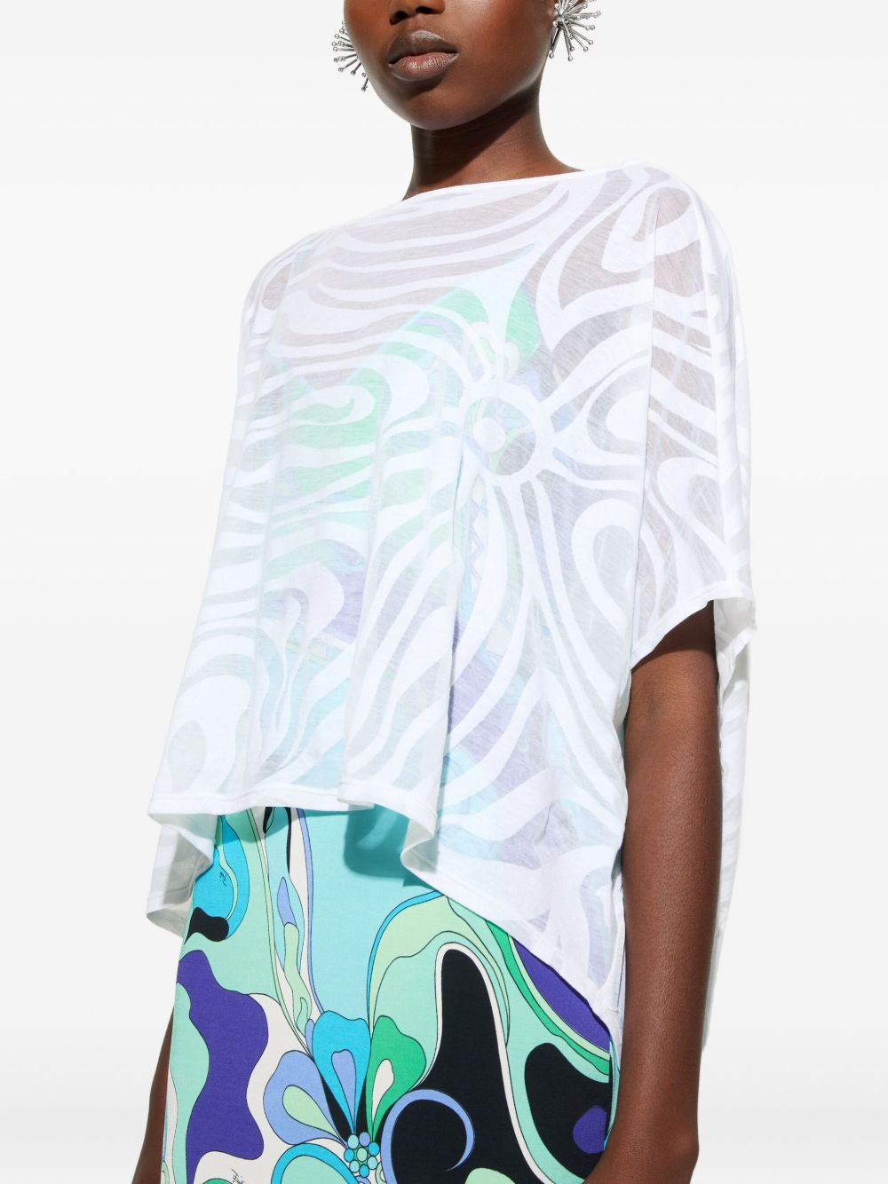 abstract-print jersey dress - 5