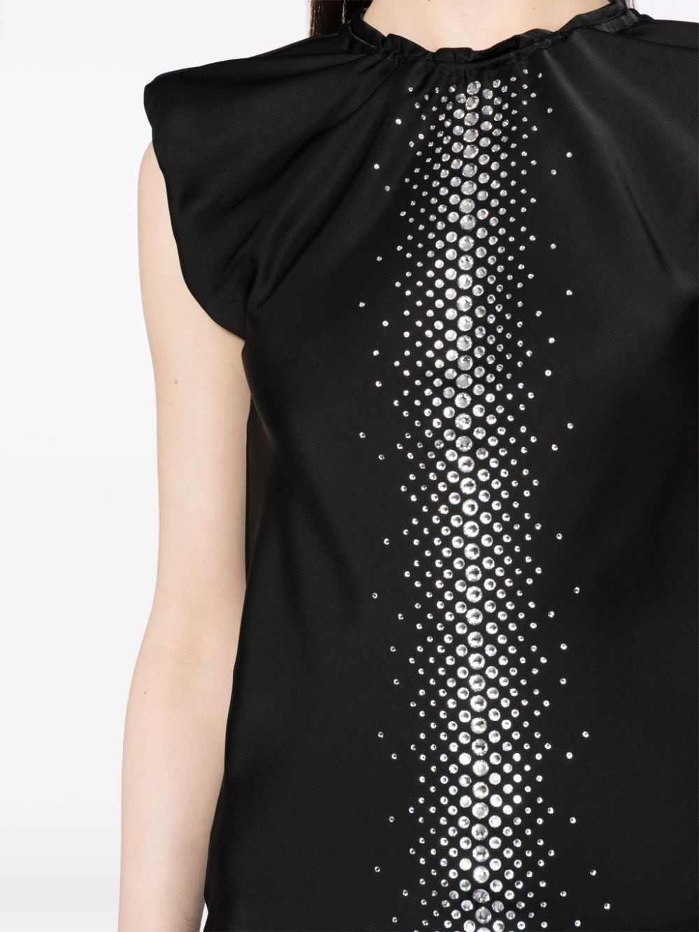 rhinestone-embellished midi dress - 5