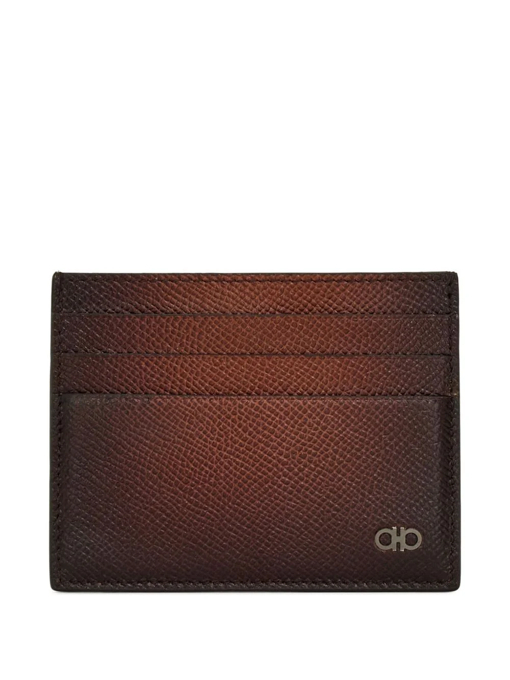 Gancini grained card holder - 1