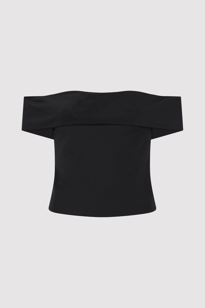 Off Shoulder Top - Black 1