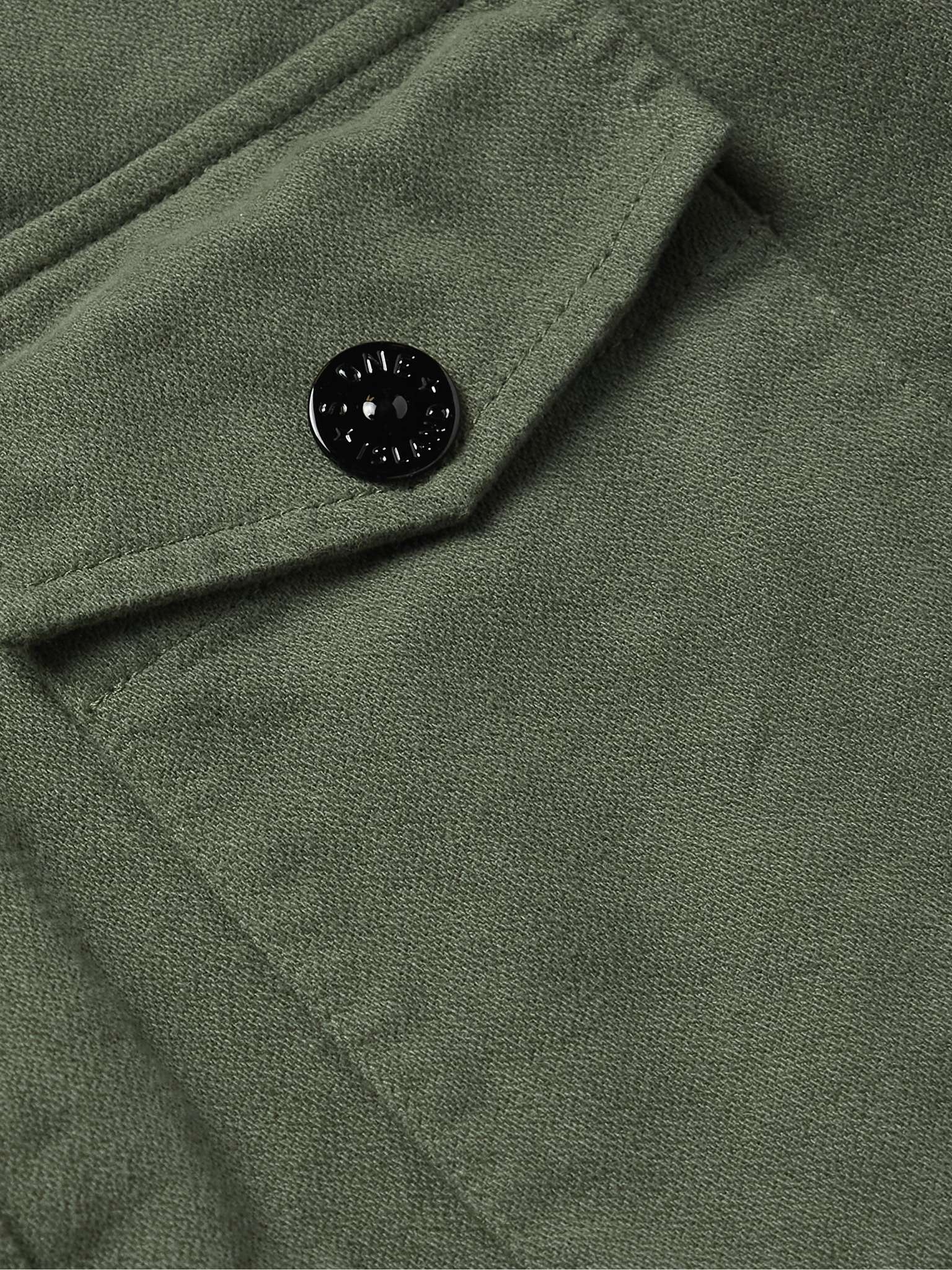 Logo-Appliquéd Cotton Overshirt - 3