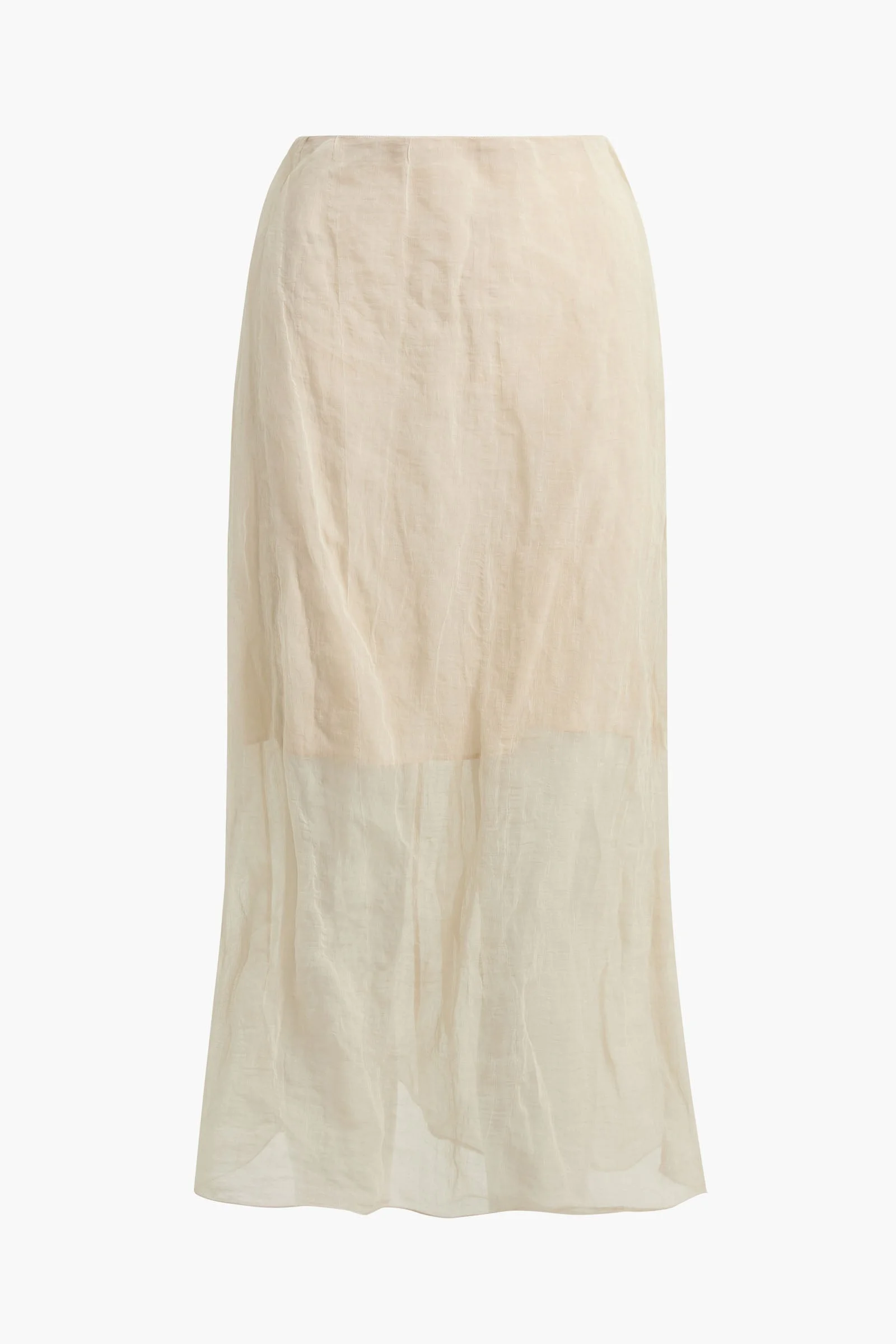 The James Skirt in Metal Oyster Organza - 1