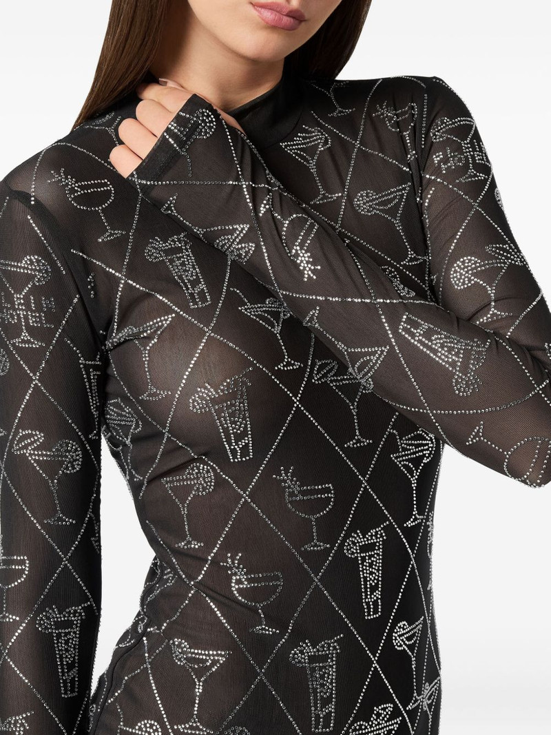 crystal-embellished mini dress 4