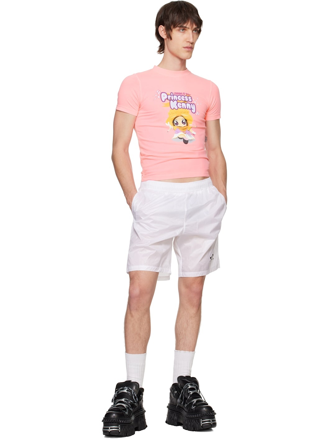 White Oval Logo Swim Shorts - 4