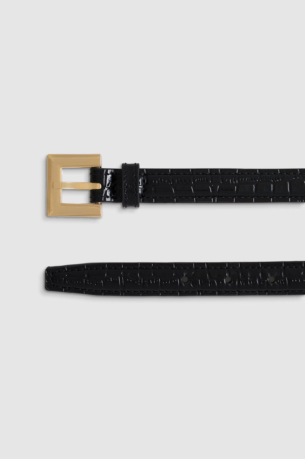 Nicola Belt - Black Embossed - 3