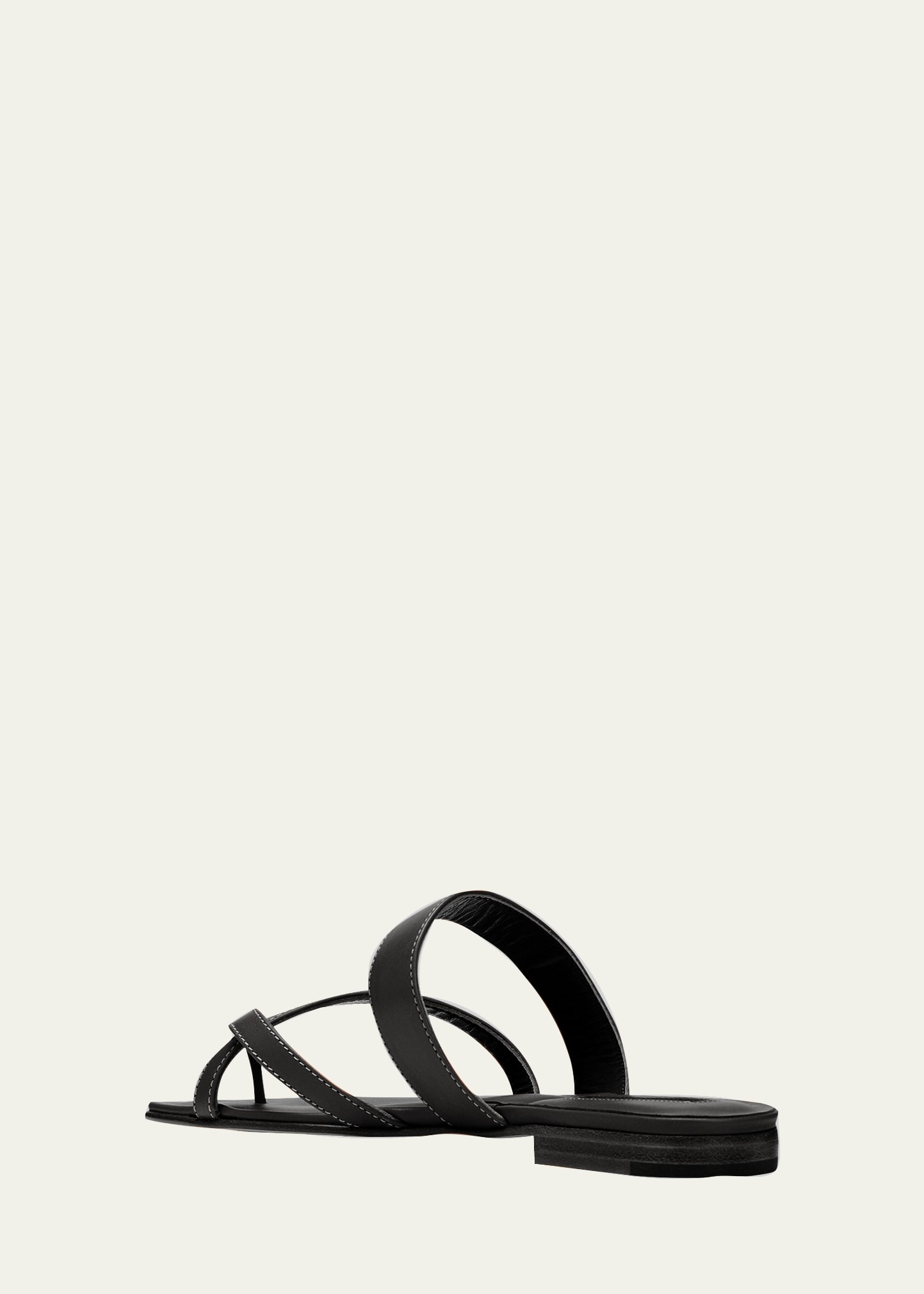 Susa Flat Leather Sandals - 4