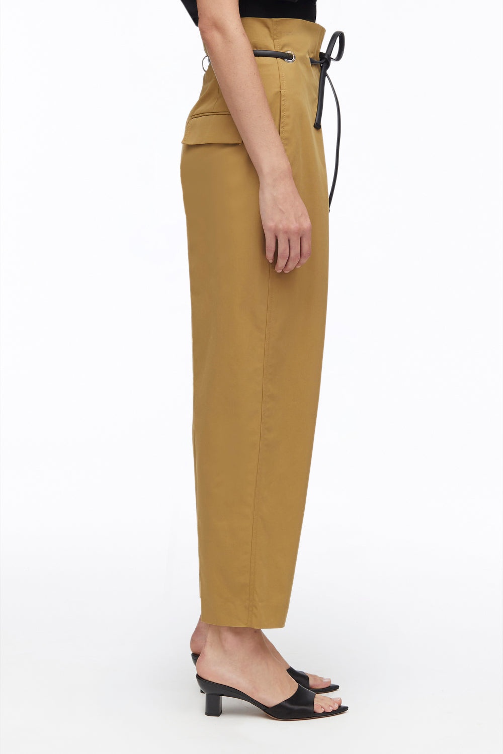 Origami Paperbag-Waist Cropped Trousers - 3