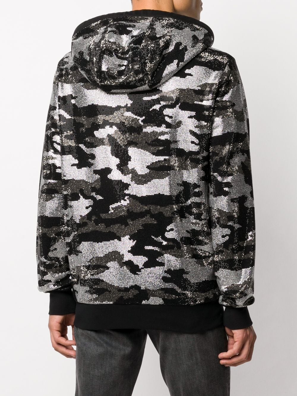 camouflage zip-up hoodie - 4