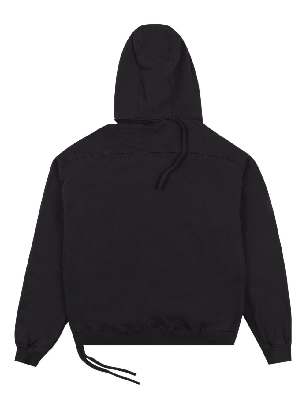 skull-print deconstructed hoodie - 2