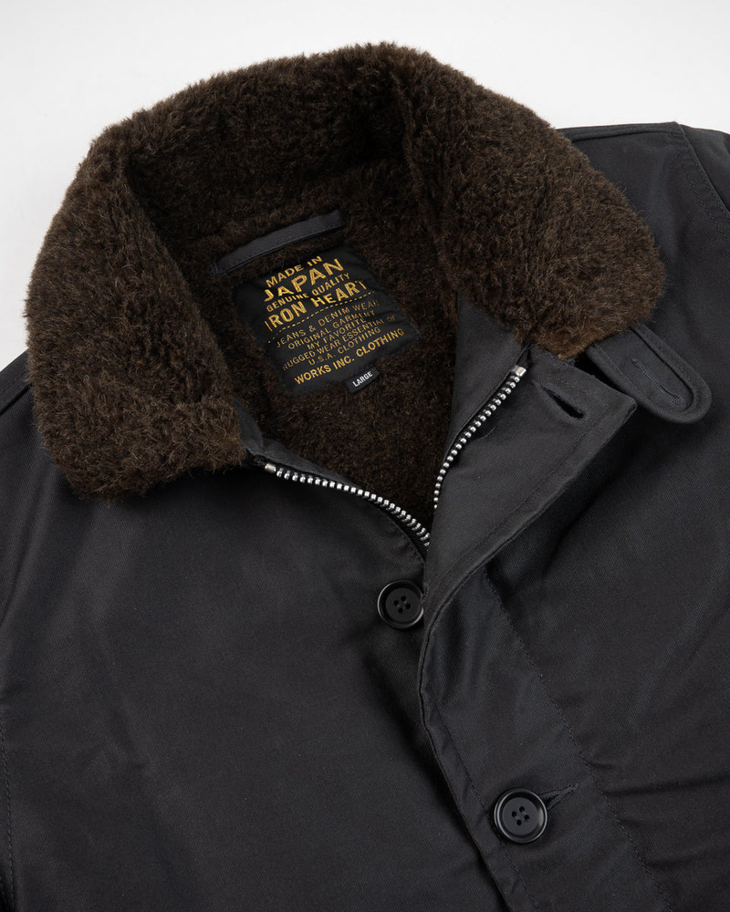 OILED WHIPCORD N1 DECK JACKET - BLACK 9