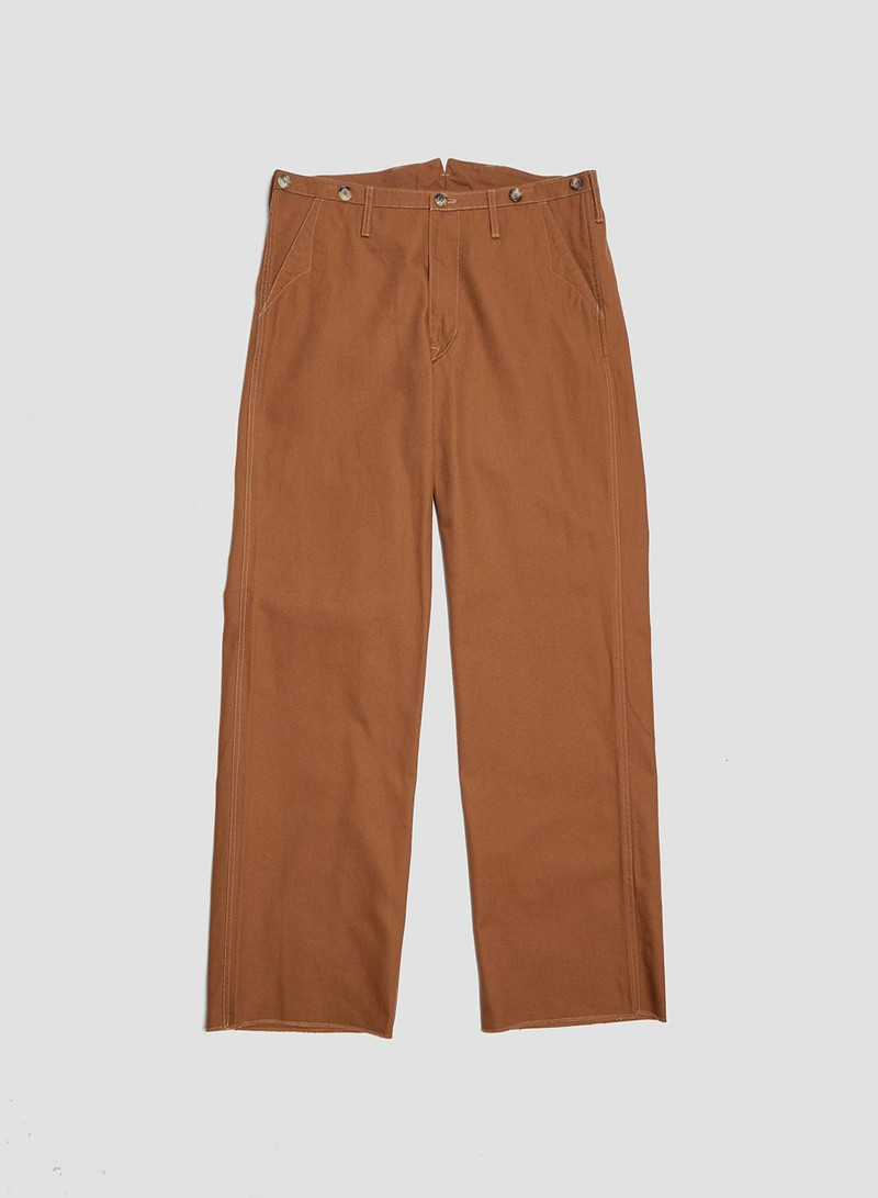 Adjustable Costume Duck Style Baggy Pants Brown 1