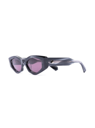 Valentino Rockstud irregular-frame sunglasses outlook