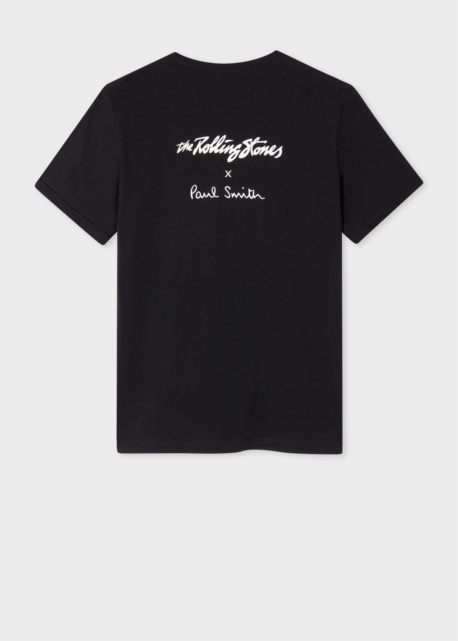 Black 'Signature Stripe' Tongue Logo T-Shirt - 4