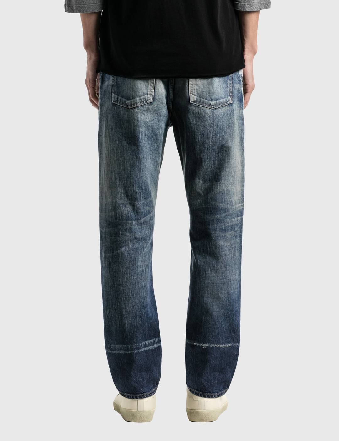 Straight-Fit Jeans In Dirty Winter Blue Denim - 3