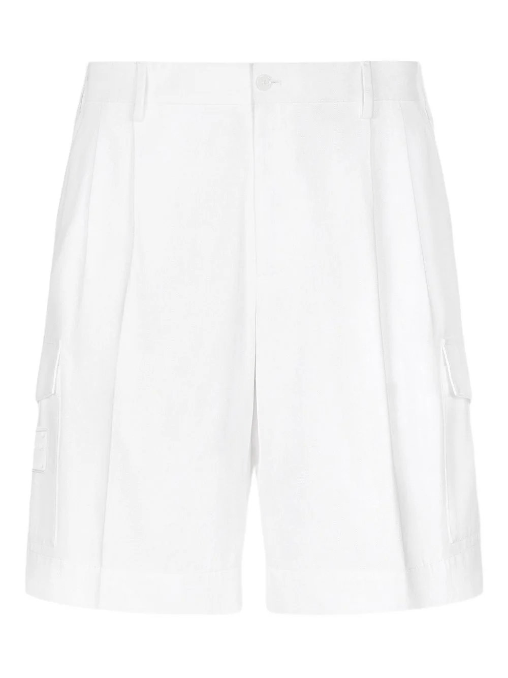 logo-appliqué cotton shorts - 1