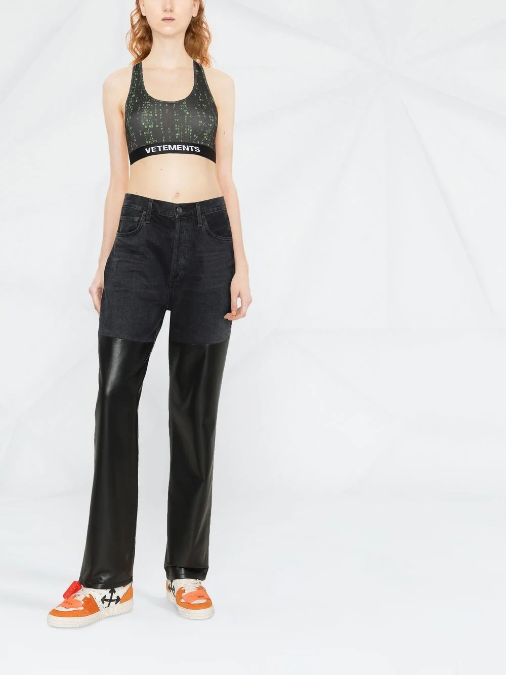 logo-underband cropped vest - 2